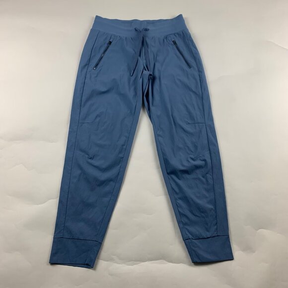 Athleta Sky Blue Stretch Nylon Jogger Athletic Pant 4 - Picture 1 of 7